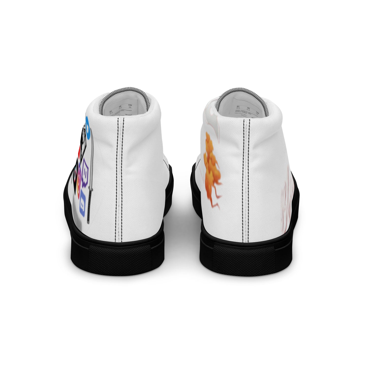 Men’s high top canvas shoes