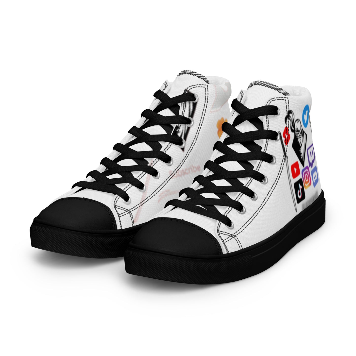 Men’s high top canvas shoes