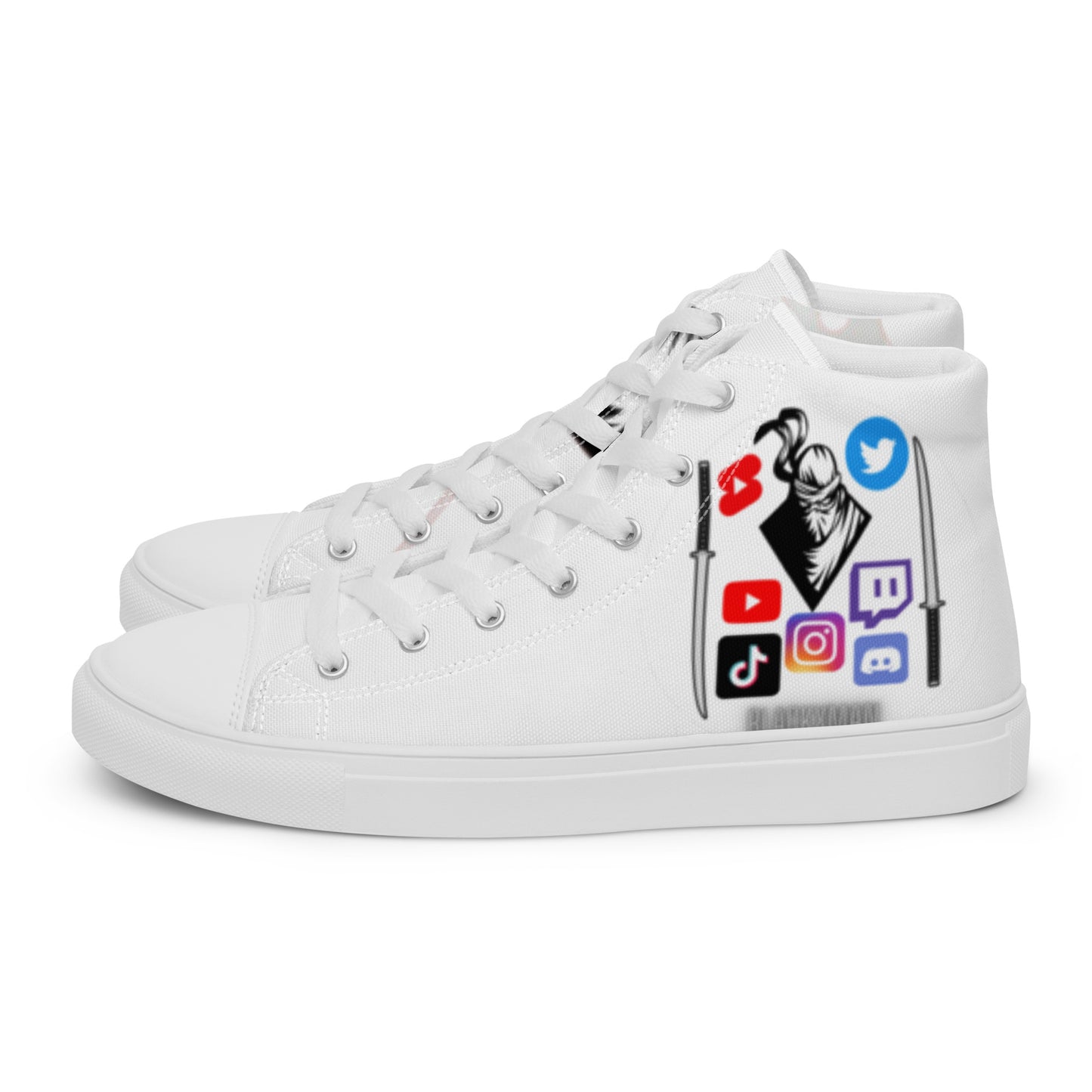 Men’s high top canvas shoes